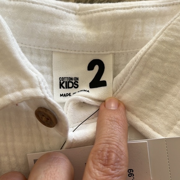 Cotton On NWT Resort Short Sleeve  Buttons down Shirt Size 2 - Picture 5 of 8